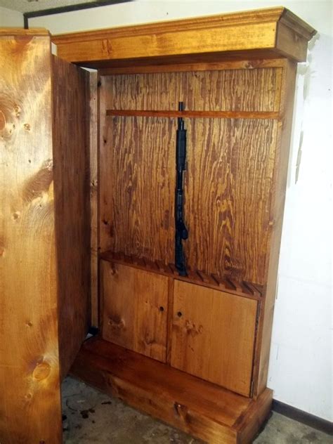 diy steel gun cabinet|plans for hidden gun cabinet.